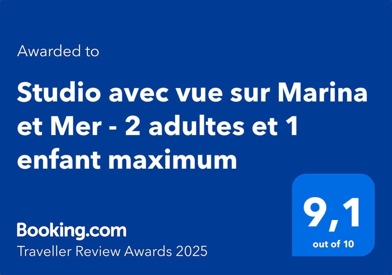 Studio Avec Vue Sur Marina Et Mer - 2 Adultes Et 1 Enfant Maximum Mandelieu Kültér fotó
